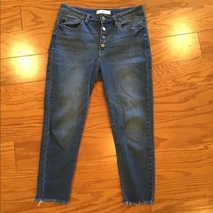 KanCan button fly cropped Jeans size 30